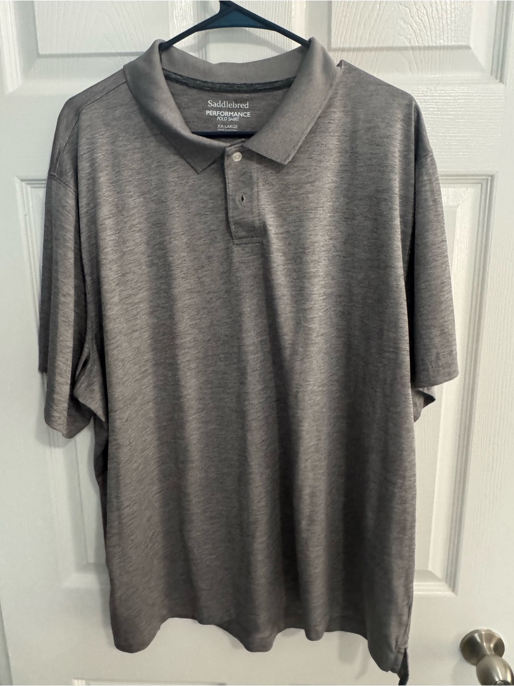 Saddlebred Men's Gray Performance Polo